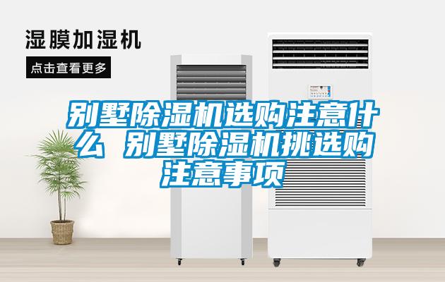别墅麻豆视频黄网站选购注意什么 别墅麻豆视频黄网站挑选购注意事项