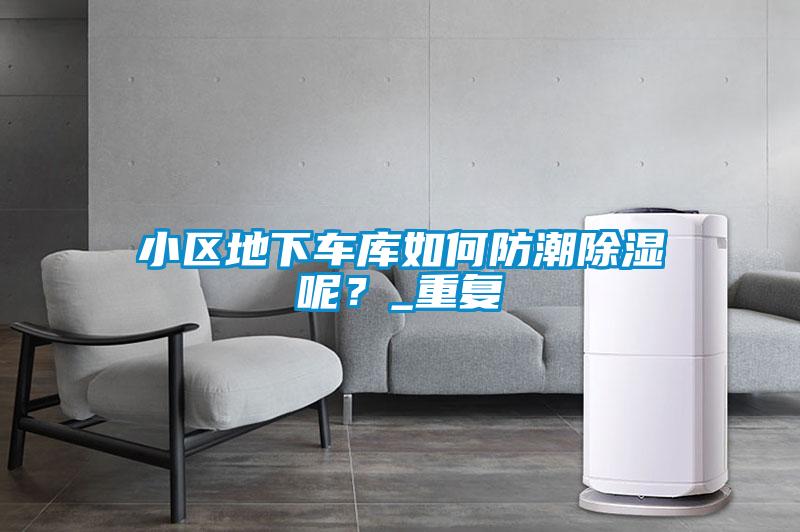 小区地下车库如何防潮除湿呢？_重复