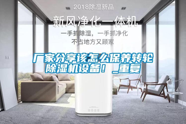 厂家分享该怎么保养转轮麻豆视频黄网站设备！_重复
