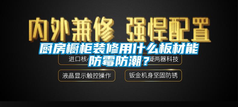 厨房橱柜装修用什么板材能防霉防潮？