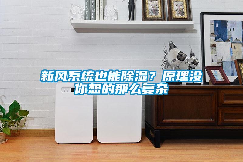 新风系统也能除湿？原理没你想的那么复杂