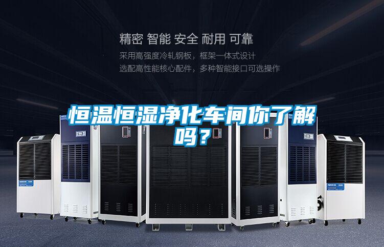 恒温恒湿净化车间你了解吗？