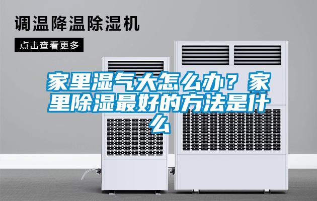 家里湿气大怎么办？家里除湿最好的方法是什么