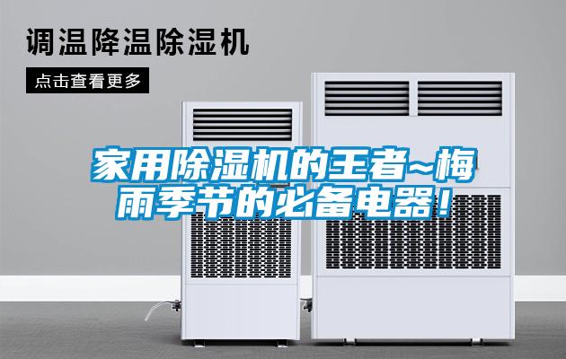 家用麻豆视频黄网站的王者~梅雨季节的必备电器！