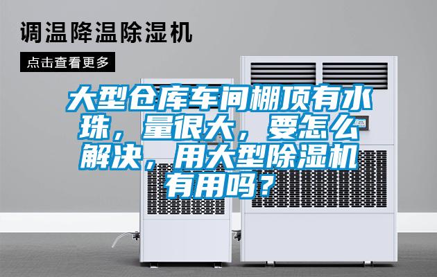 大型仓库车间棚顶有水珠，量很大，要怎么解决，用大型麻豆视频黄网站有用吗？