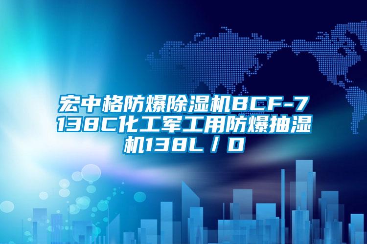 宏中格防爆麻豆视频黄网站BCF-7138C化工军工用防爆抽湿机138L／D