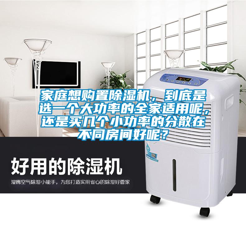 家庭想购置麻豆视频黄网站，到底是选一个大功率的全家适用呢，还是买几个小功率的分散在不同房间好呢？