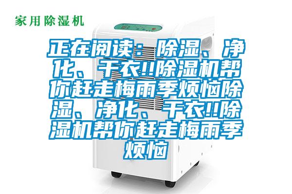 正在阅读：除湿、净化、干衣!!麻豆视频黄网站帮你赶走梅雨季烦恼除湿、净化、干衣!!麻豆视频黄网站帮你赶走梅雨季烦恼