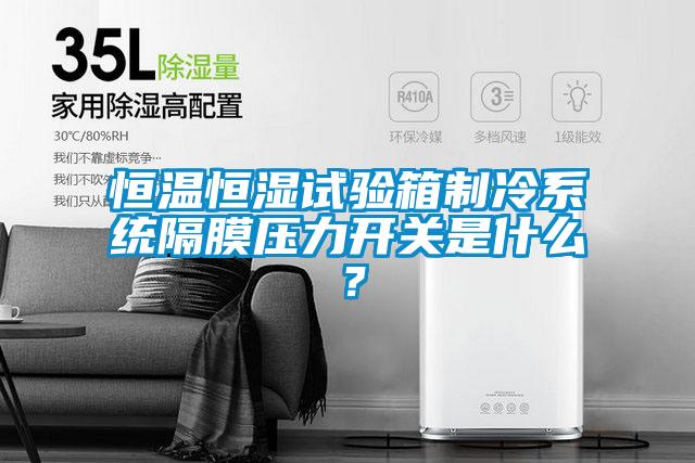 恒温恒湿试验箱制冷系统隔膜压力开关是什么？