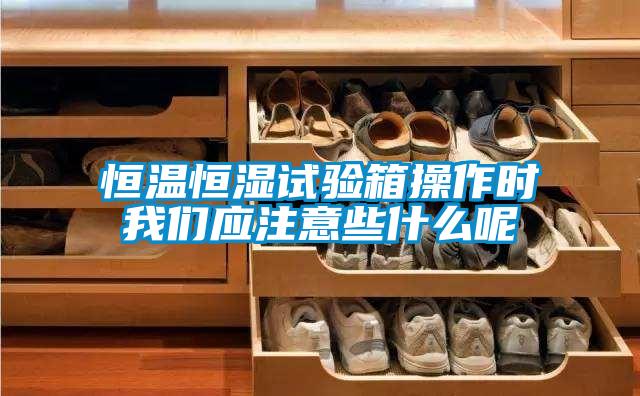 恒温恒湿试验箱操作时麻豆APP官网应注意些什么呢