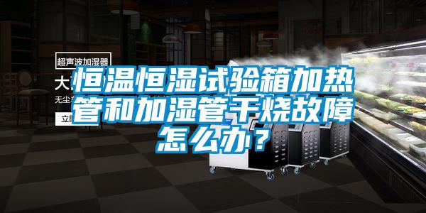 恒温恒湿试验箱加热管和加湿管干烧故障怎么办？
