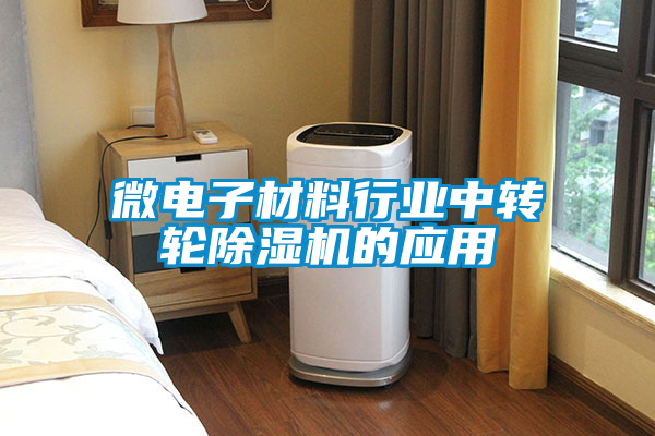 微电子材料行业中转轮麻豆视频黄网站的应用