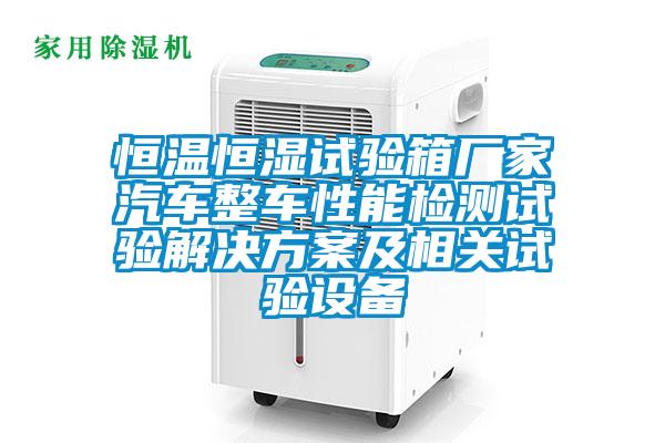 恒温恒湿试验箱厂家汽车整车性能检测试验国产麻豆剧果冻传媒星空视频及相关试验设备