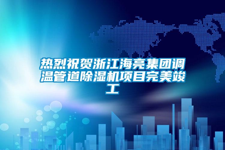 热烈祝贺浙江海亮集团调温管道麻豆视频黄网站项目完美竣工