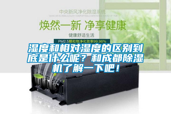 湿度和相对湿度的区别到底是什么呢？和成都麻豆视频黄网站了解一下吧！