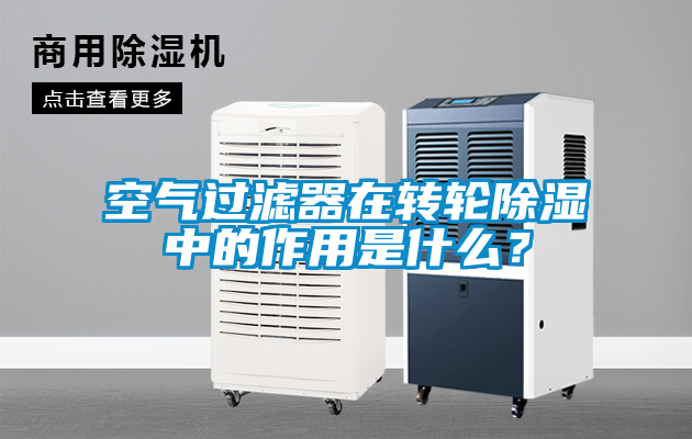 空气过滤器在转轮除湿中的作用是什么？