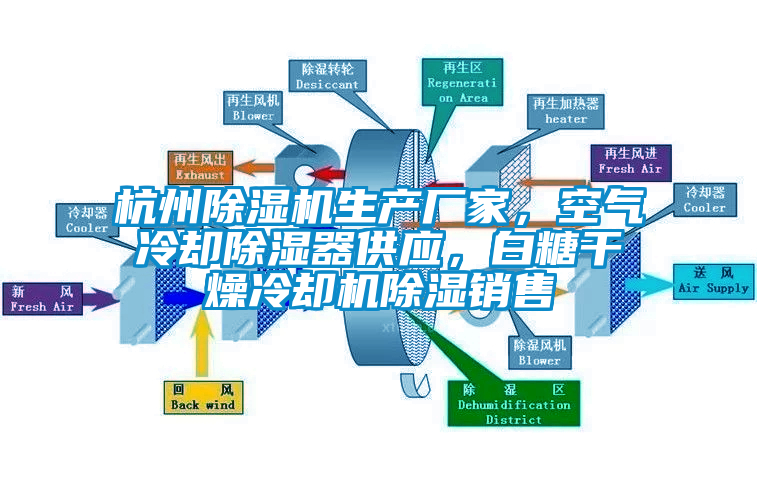 杭州麻豆视频黄网站生产厂家，空气冷却除湿器供应，白糖干燥冷却机除湿销售