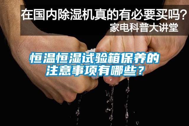 恒温恒湿试验箱保养的注意事项有哪些？