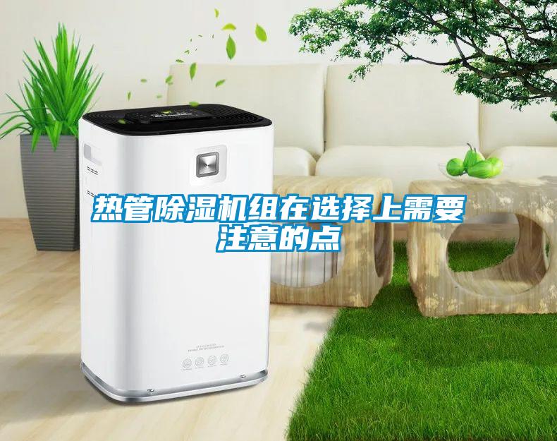 热管麻豆视频黄网站组在选择上需要注意的点