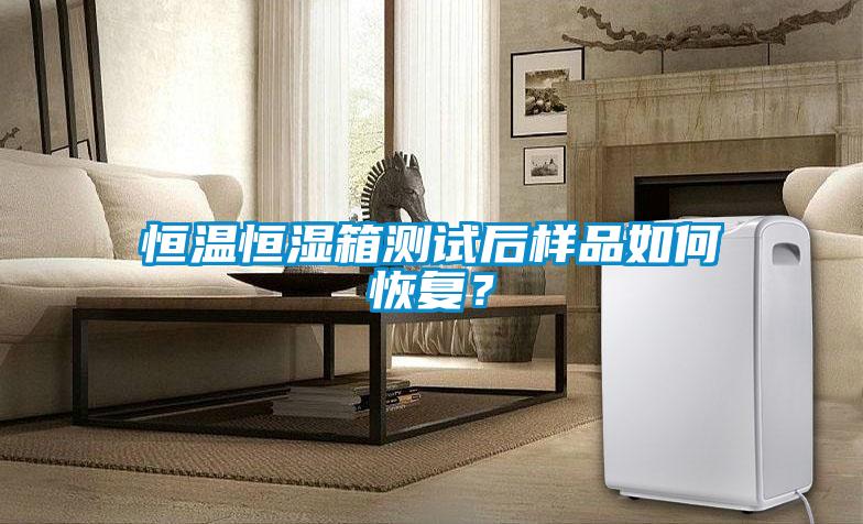 恒温恒湿箱测试后样品如何恢复？