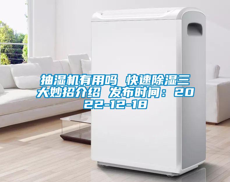 抽湿机有用吗 快速除湿三大妙招介绍 发布时间：2022-12-18