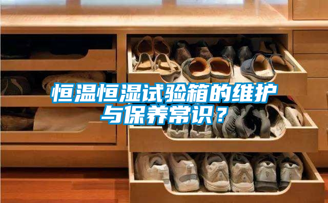 恒温恒湿试验箱的维护与保养常识？