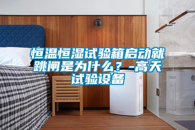 恒温恒湿试验箱启动就跳闸是为什么？-高天试验设备