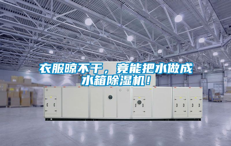 衣服晾不干，竟能把水做成水箱麻豆视频黄网站！