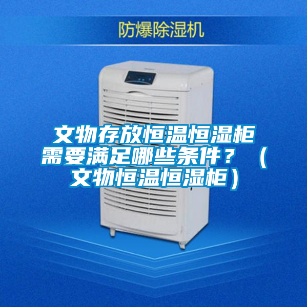 文物存放恒温恒湿柜需要满足哪些条件？（文物恒温恒湿柜）