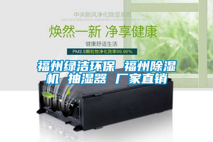 福州绿洁环保 福州麻豆视频黄网站 抽湿器 厂家直销