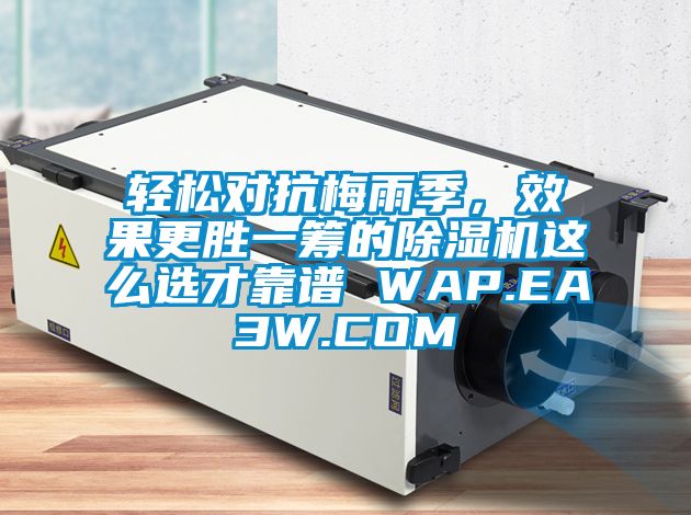 轻松对抗梅雨季，效果更胜一筹的麻豆视频黄网站这么选才靠谱 WAP.EA3W.COM
