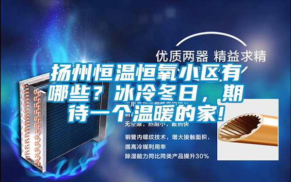 扬州恒温恒氧小区有哪些？冰冷冬日，期待一个温暖的家!