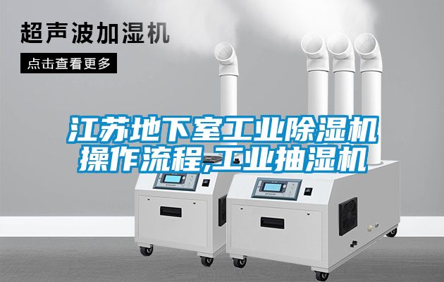 江苏地下室工业麻豆视频黄网站操作流程,工业抽湿机