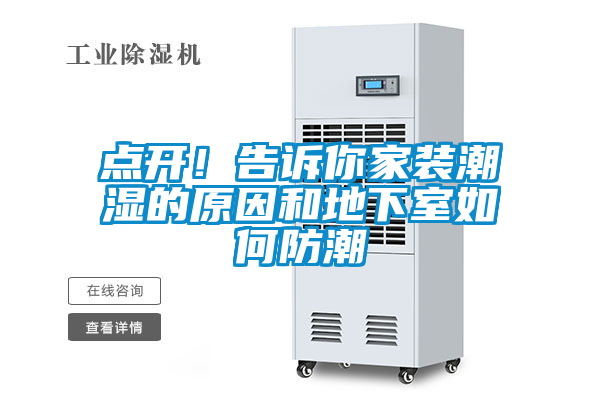 点开！告诉你家装潮湿的原因和地下室如何防潮