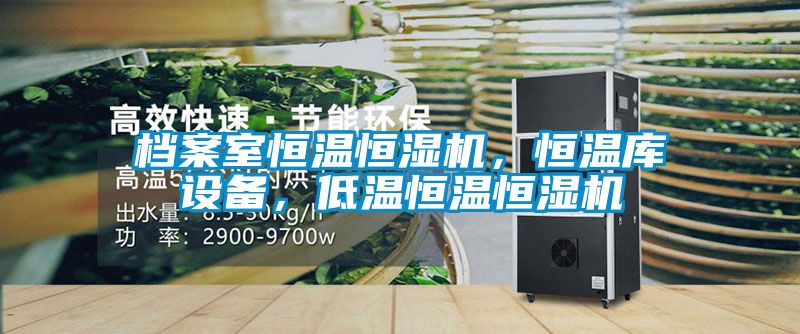 档案室恒温恒湿机，恒温库设备，低温恒温恒湿机
