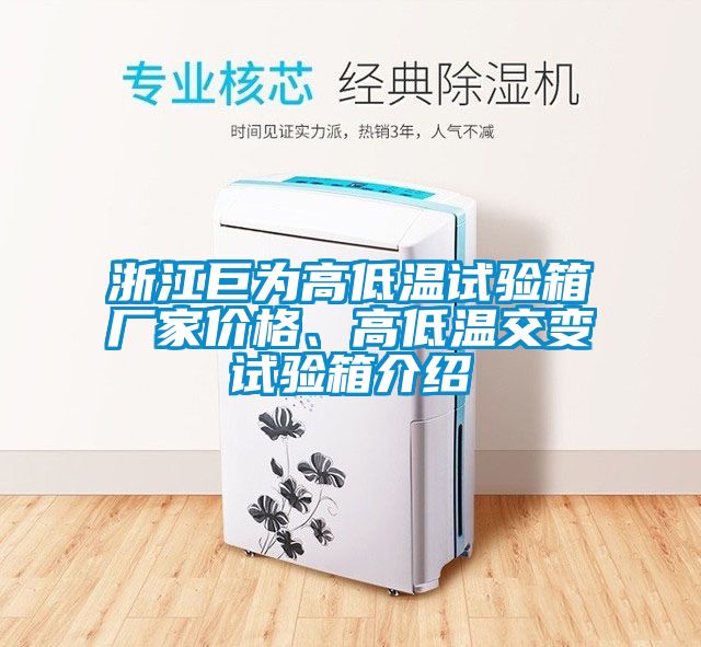 浙江巨为高低温试验箱厂家价格、高低温交变试验箱介绍