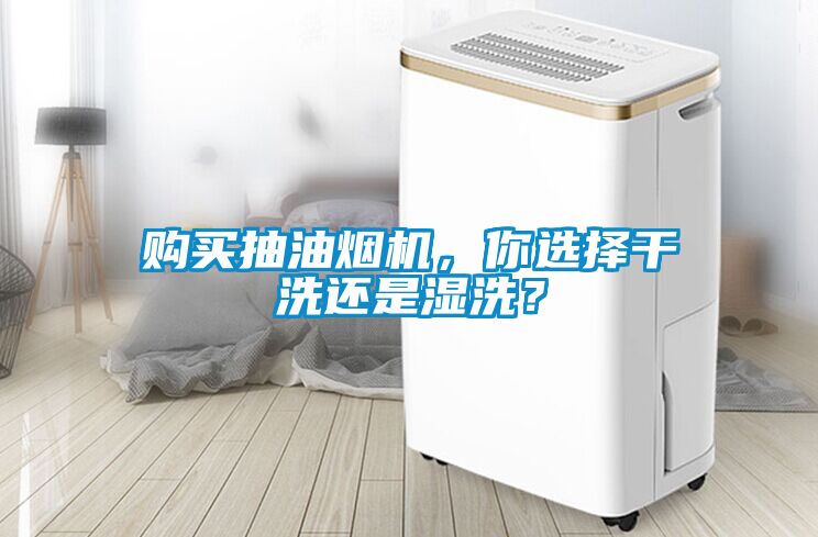 购买抽油烟机，你选择干洗还是湿洗？