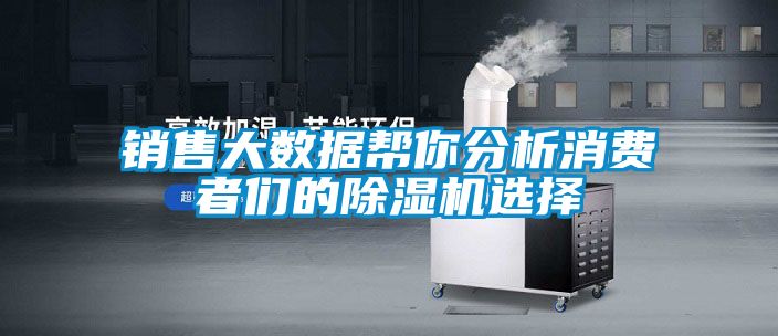 销售大数据帮你分析消费者们的麻豆视频黄网站选择