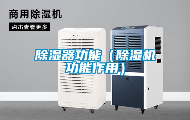 除湿器功能（麻豆视频黄网站功能作用）