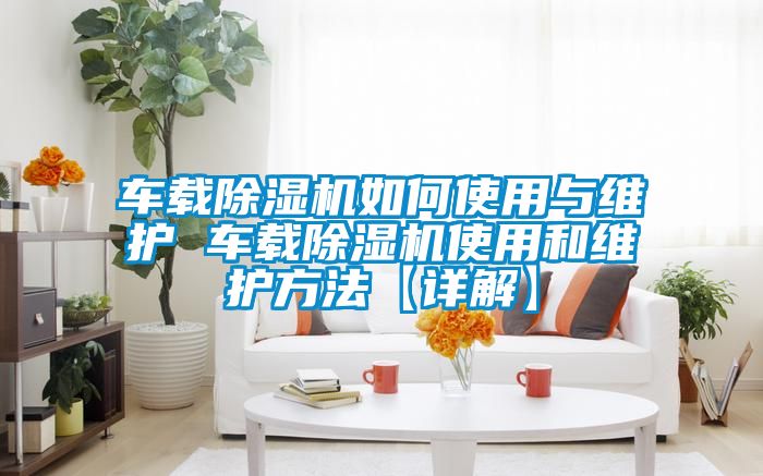 车载麻豆视频黄网站如何使用与维护 车载麻豆视频黄网站使用和维护方法【详解】
