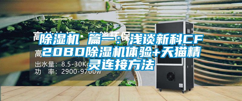 麻豆视频黄网站 篇一：浅谈新科CF20BD麻豆视频黄网站体验+天猫精灵连接方法