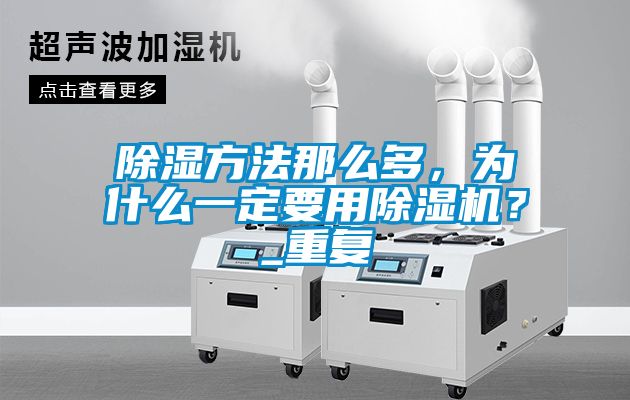 除湿方法那么多，为什么一定要用麻豆视频黄网站？_重复
