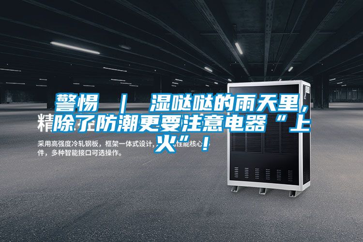 警惕 ｜ 湿哒哒的雨天里，除了防潮更要注意电器“上火”！