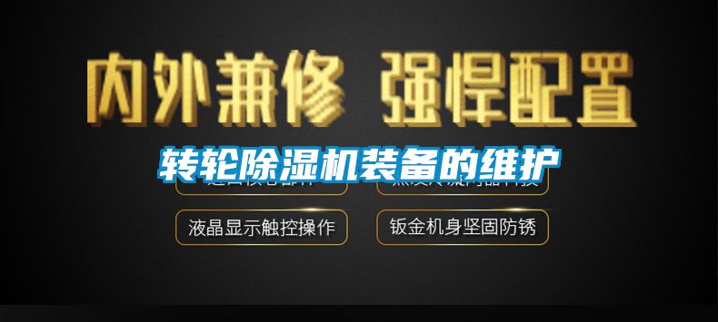 转轮麻豆视频黄网站装备的维护