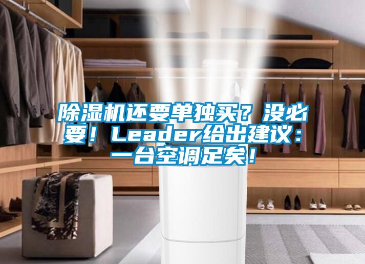 麻豆视频黄网站还要单独买？没必要！Leader给出建议：一台空调足矣！