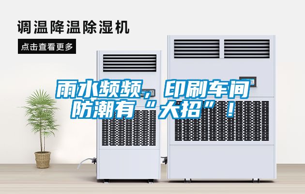 雨水频频，印刷车间防潮有“大招”！