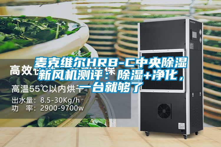 麦克维尔HRB-C中央除湿新风机测评：除湿+净化，一台就够了